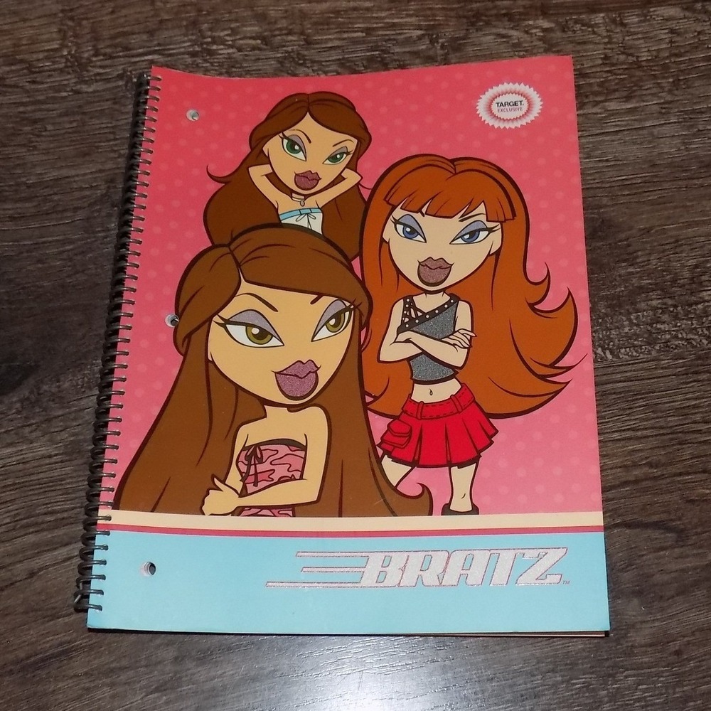 Bratz Spiral Notebook Girls OS Pink Excellent 2004 Target Exclusive Y2K Vintage